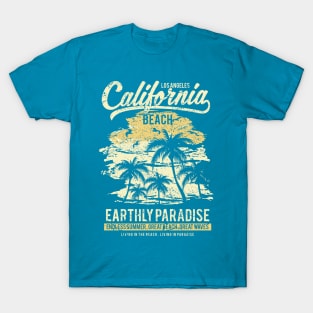 Sunny, California Beach, Paradise, LA T-Shirt